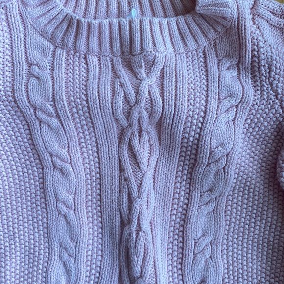 Baby Gap Pink Cable Knit Sweater - Picture 2 of 3